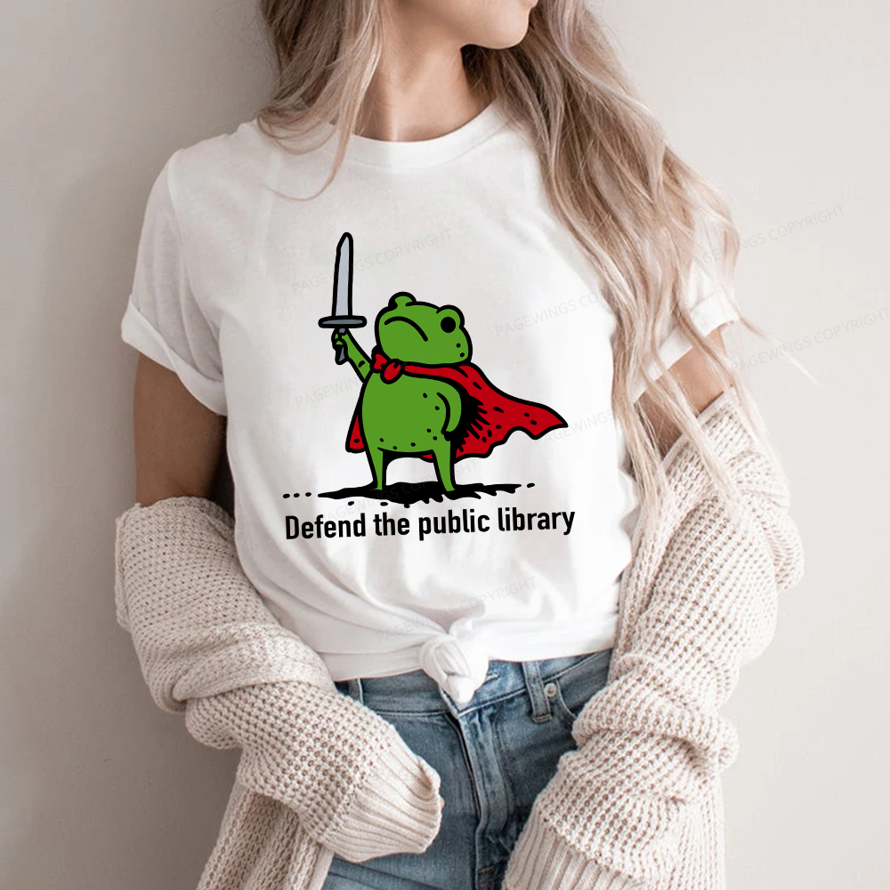 Pagewings Defend The Public Library Unisex Classic T-shirt