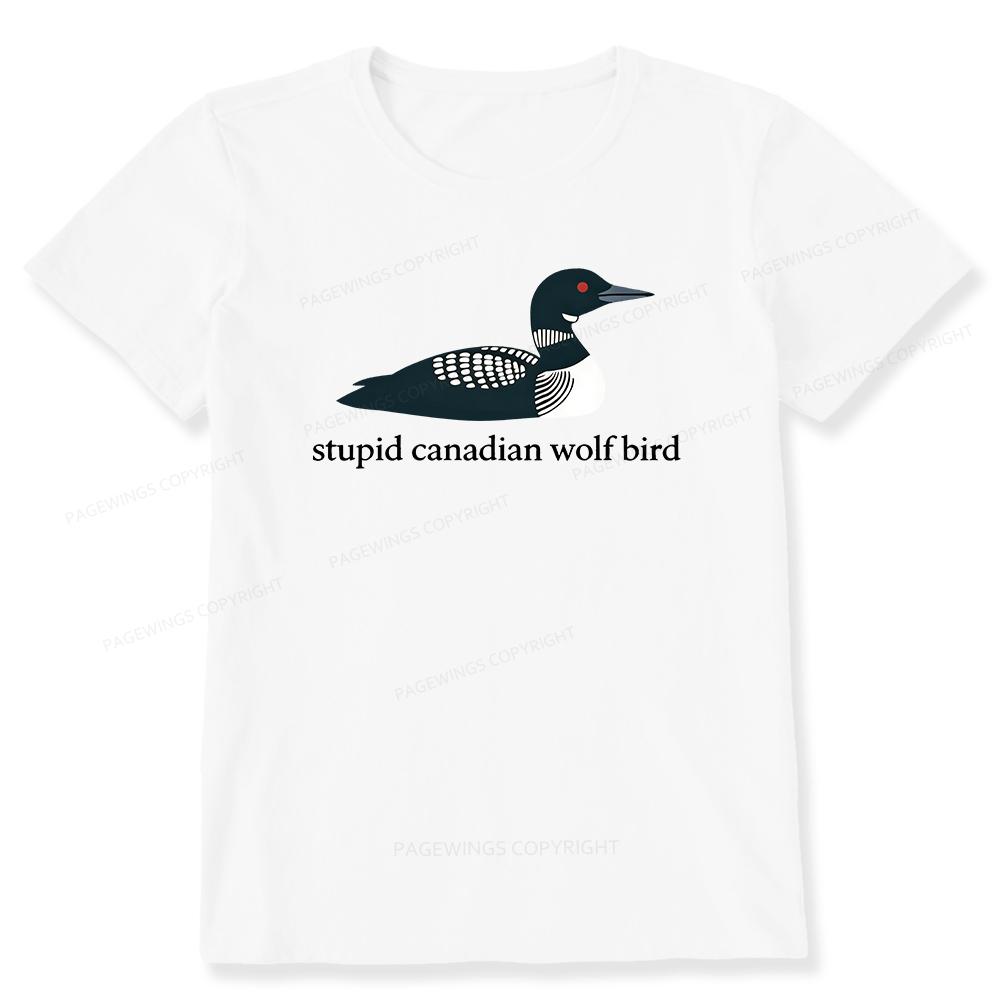 Pagewings Stupid Canadian Wolf Bird Unisex Classic T-shirt