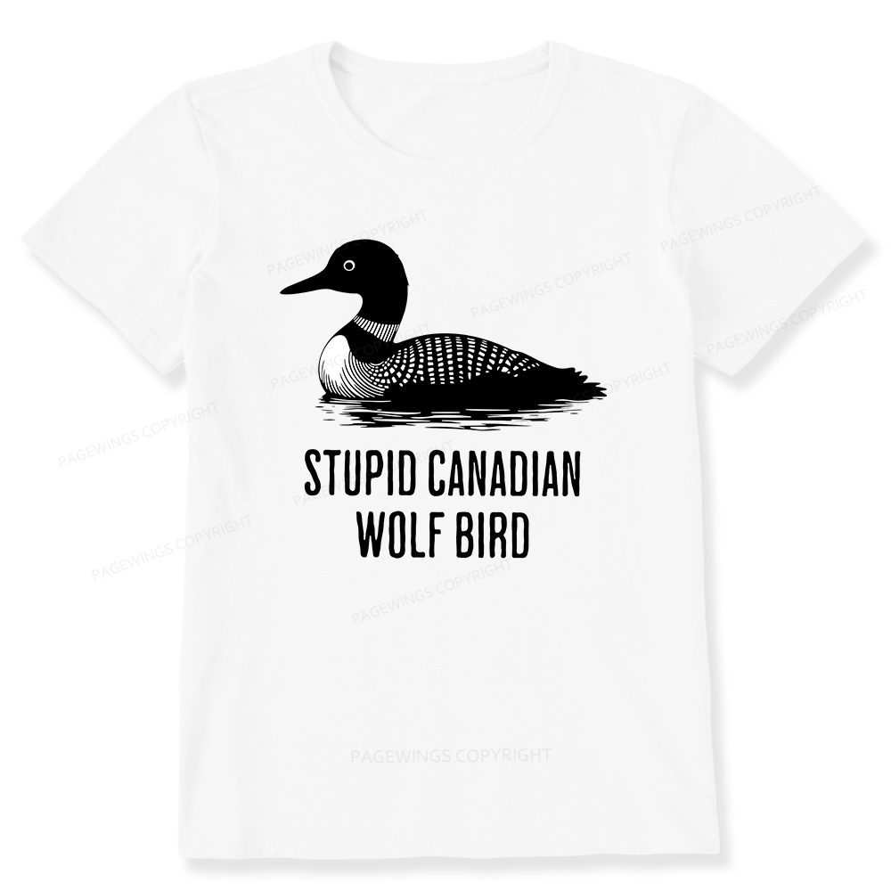 Pagewings Stupid Canadian Wolf Bird Unisex Classic T-shirt