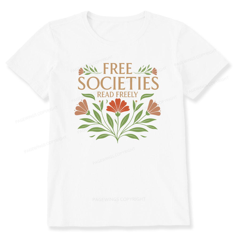 Pagewings Free Societies Read Freely Unisex Classic T-shirt