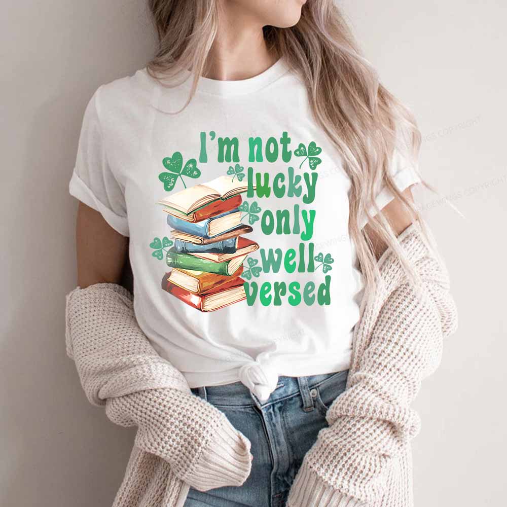 Pagewings St Patty Day Trendy Retro Book Shamrock Shirt Unisex Classic T-shirt