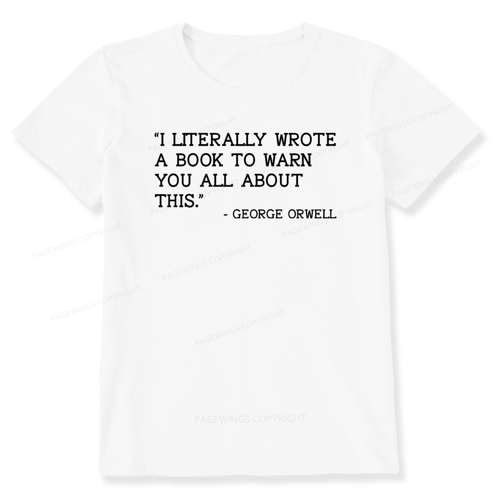 Pagewings I Literally Wrote A Book To Warn Unisex Classic T-shirt