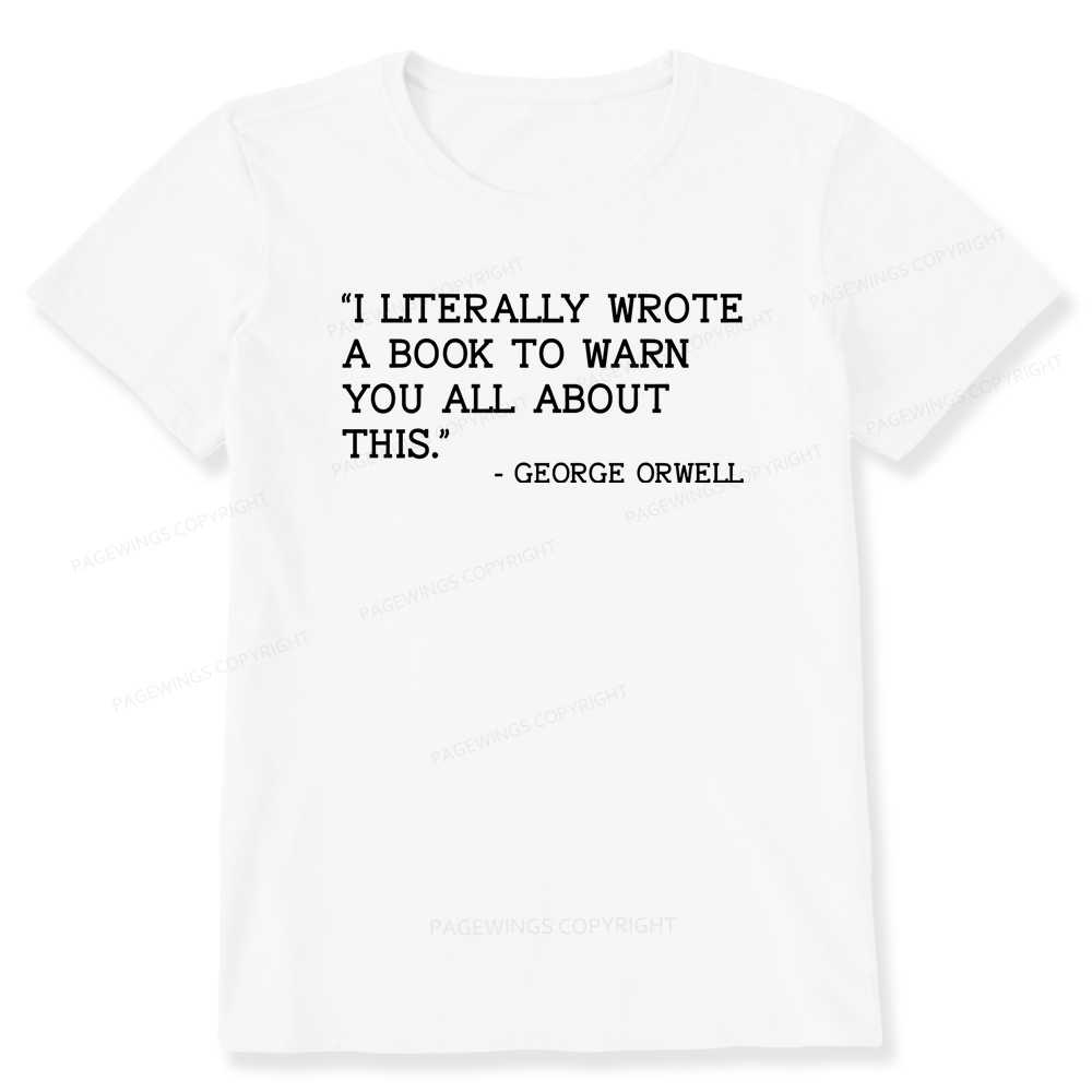 Pagewings I Literally Wrote A Book To Warn Unisex Classic T-shirt