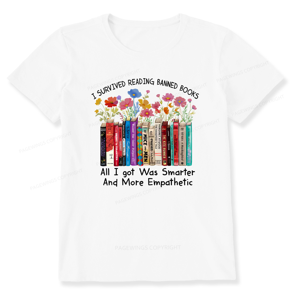 Pagewings Survived Banned Books Got Smarter Unisex Classic T-shirt