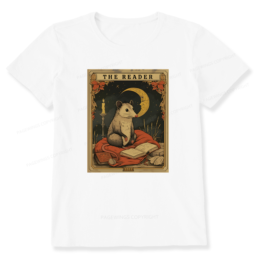 Pagewings The Reader Opossum Tarot Card Unisex Classic T-shirt