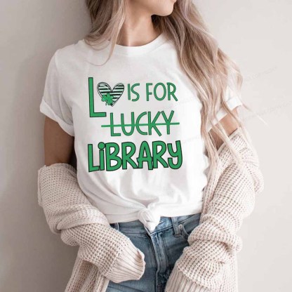 Pagewings St Patricks Day Librarian Tshirt Unisex Classic T-shirt