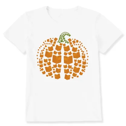 Pagewings Thanksgiving Book Pumpkin Unisex Classic T-shirt