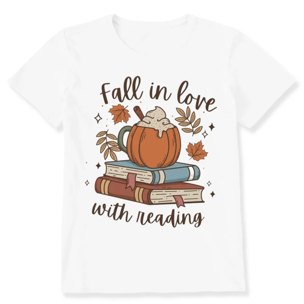 Pagewings Thanksgiving Fall in Love with Reading Unisex Classic T-shirt