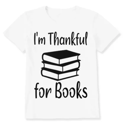 Pagewings Thanksgiving I Am Thankful For Books Unisex Classic T-shirt