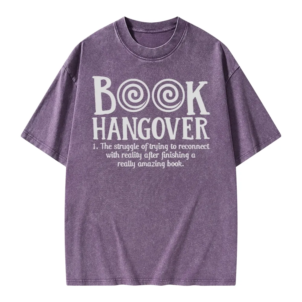 Pagewings Book Hangover Unisex Washed T-shirt