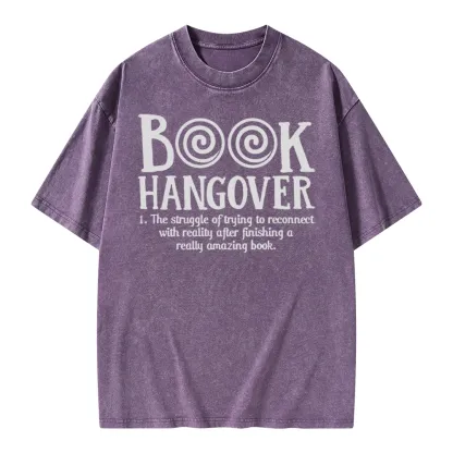 Pagewings Book Hangover Unisex Washed T-shirt