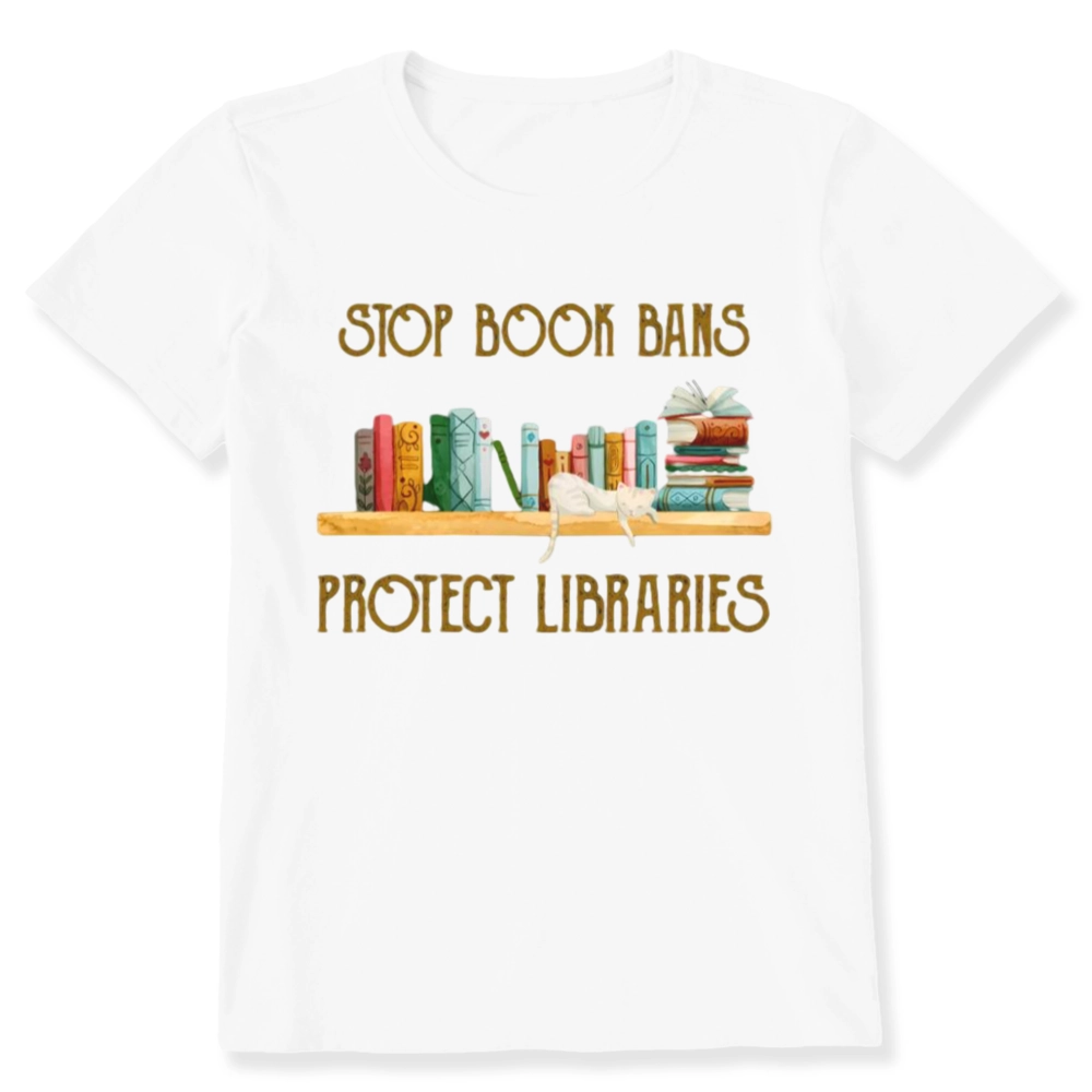 Pagewings Stop Book Bans Protect Libraries Unisex Classic T-shirt