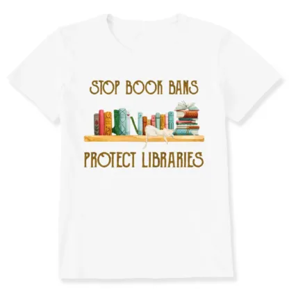 Pagewings Stop Book Bans Protect Libraries Unisex Classic T-shirt