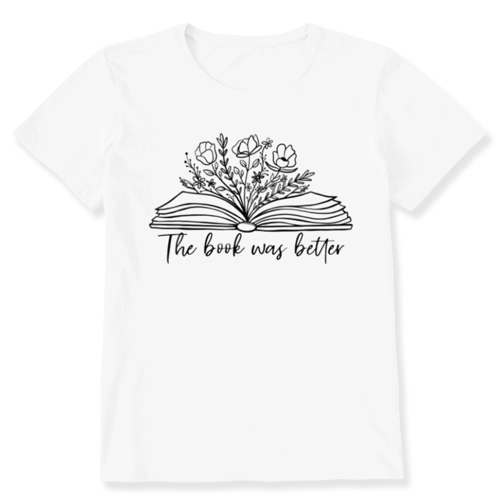 Pagewings Floral The Book Was Better Unisex Classic T-shirt