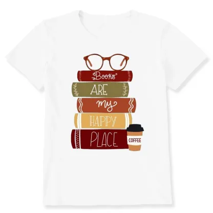 Pagewings Books are My Happy Place Unisex Classic T-shirt