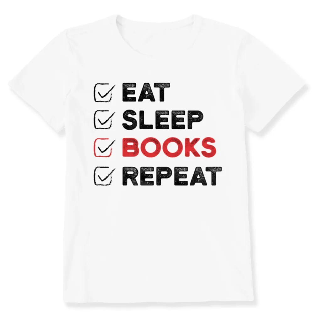 Pagewings Eat Sleep Books Repeat Unisex Classic T-shirt