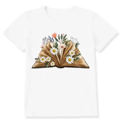 Pagewings Reading Flower Book Unisex Classic T-shirt