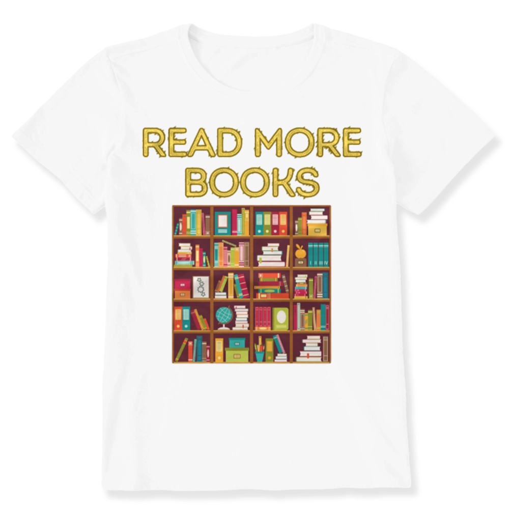 Pagewings Read More Books Bookshelves Unisex Classic T-shirt