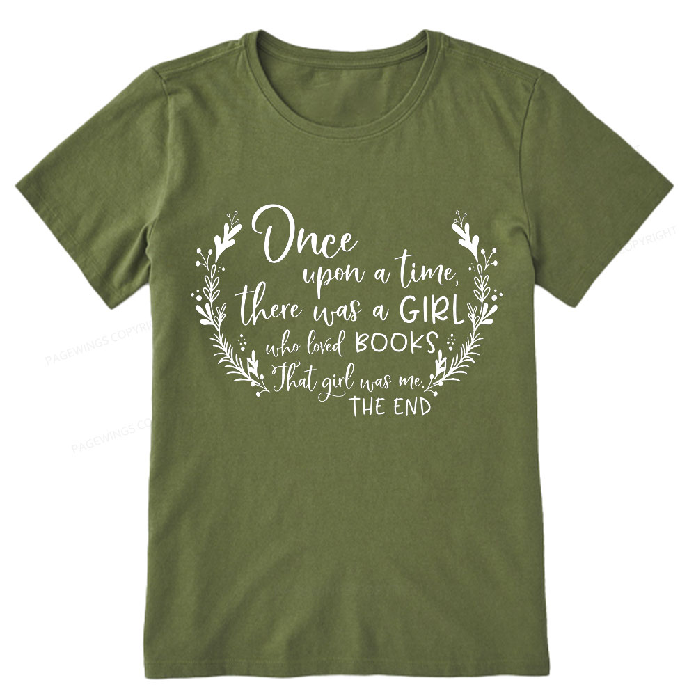 Pagewings There Was A Girl Who Loved Books Unisex Classic T-shirt