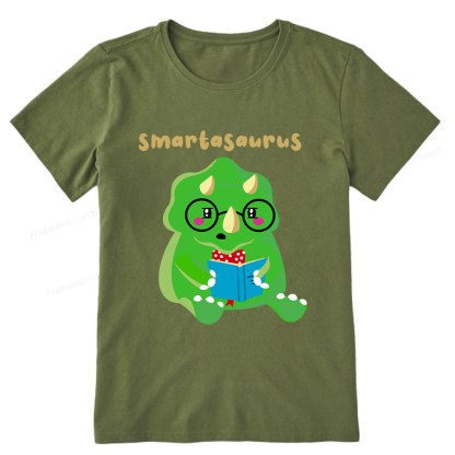 Pagewing Smart Dinosaur Is Reading Seriously Unisex Classic T-shirt