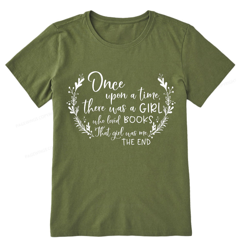 Pagewings There Was A Girl Who Loved Books Unisex Classic T-shirt