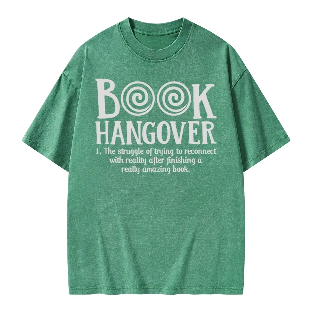 Pagewings Book Hangover Unisex Washed T-shirt