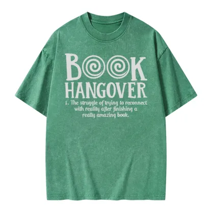 Pagewings Book Hangover Unisex Washed T-shirt