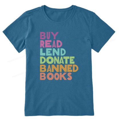 Pagewings Buy Read Lend Donate Banned Books Unisex Classic T-shirt