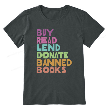 Pagewings Buy Read Lend Donate Banned Books Unisex Classic T-shirt