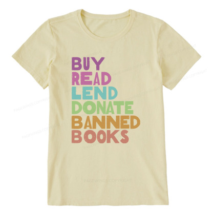 Pagewings Buy Read Lend Donate Banned Books Unisex Classic T-shirt