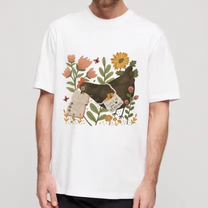 Pagewings Chicken Reading a Book Unisex Classic T-shirt