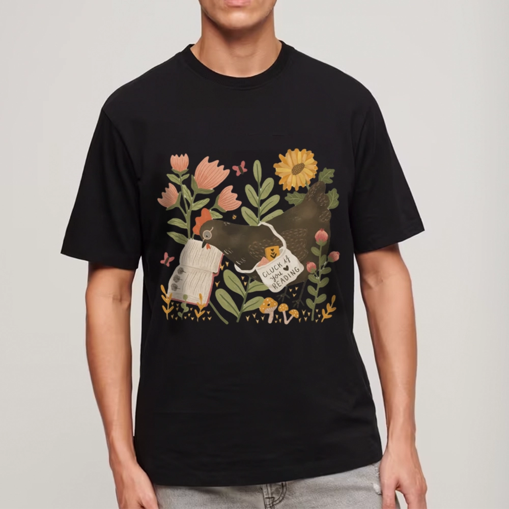 Pagewings Chicken Reading a Book Unisex Classic T-shirt