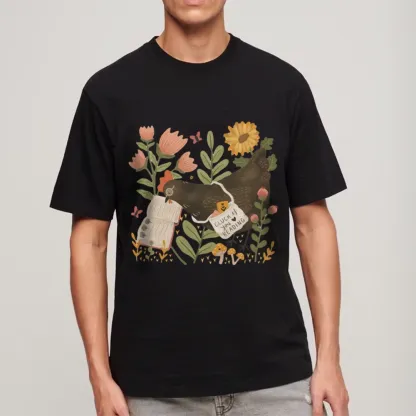 Pagewings Chicken Reading a Book Unisex Classic T-shirt