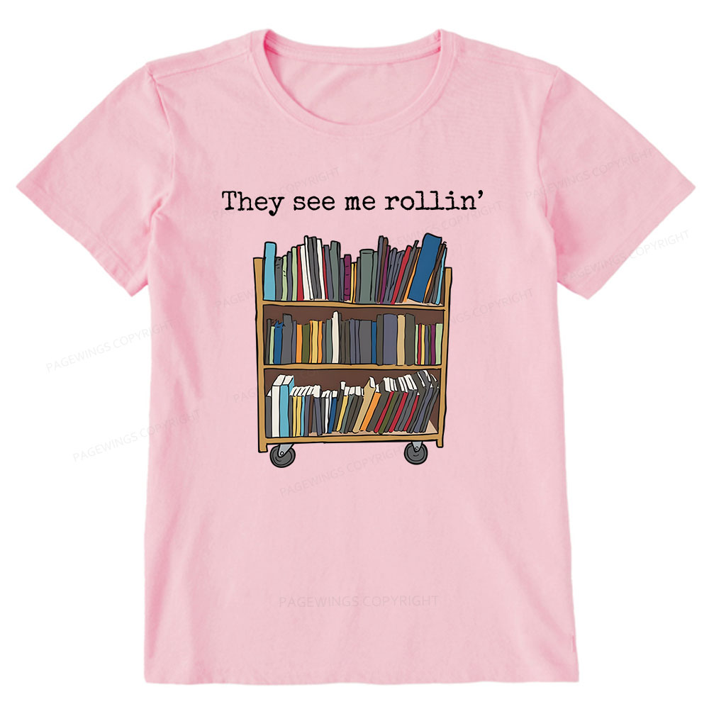 Pagewings Funny Library Sweater, Literary Gift, Bookish Unisex Classic T-shirt