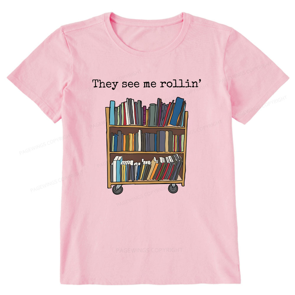 Pagewings Funny Library Sweater, Literary Gift, Bookish Unisex Classic T-shirt