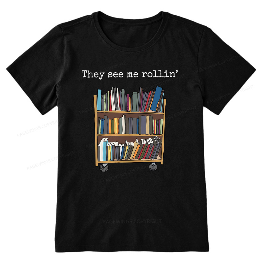 Pagewings Funny Library Sweater, Literary Gift, Bookish Unisex Classic T-shirt