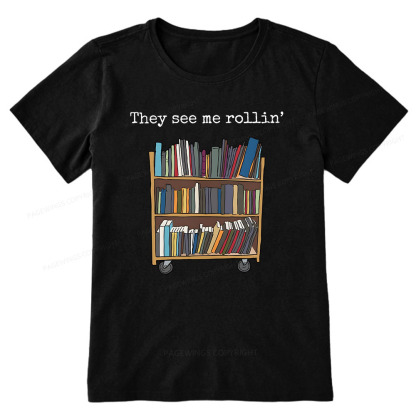 Pagewings Funny Library Sweater, Literary Gift, Bookish Unisex Classic T-shirt