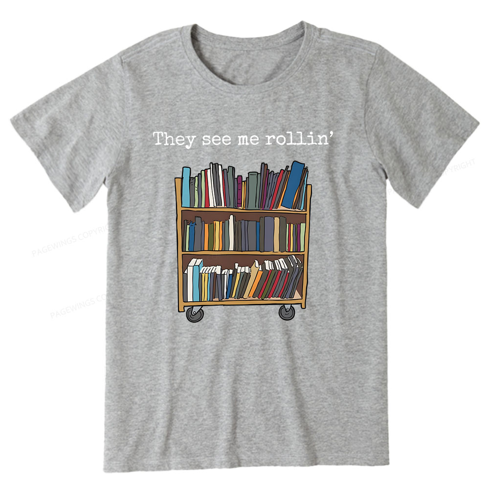 Pagewings Funny Library Sweater, Literary Gift, Bookish Unisex Classic T-shirt