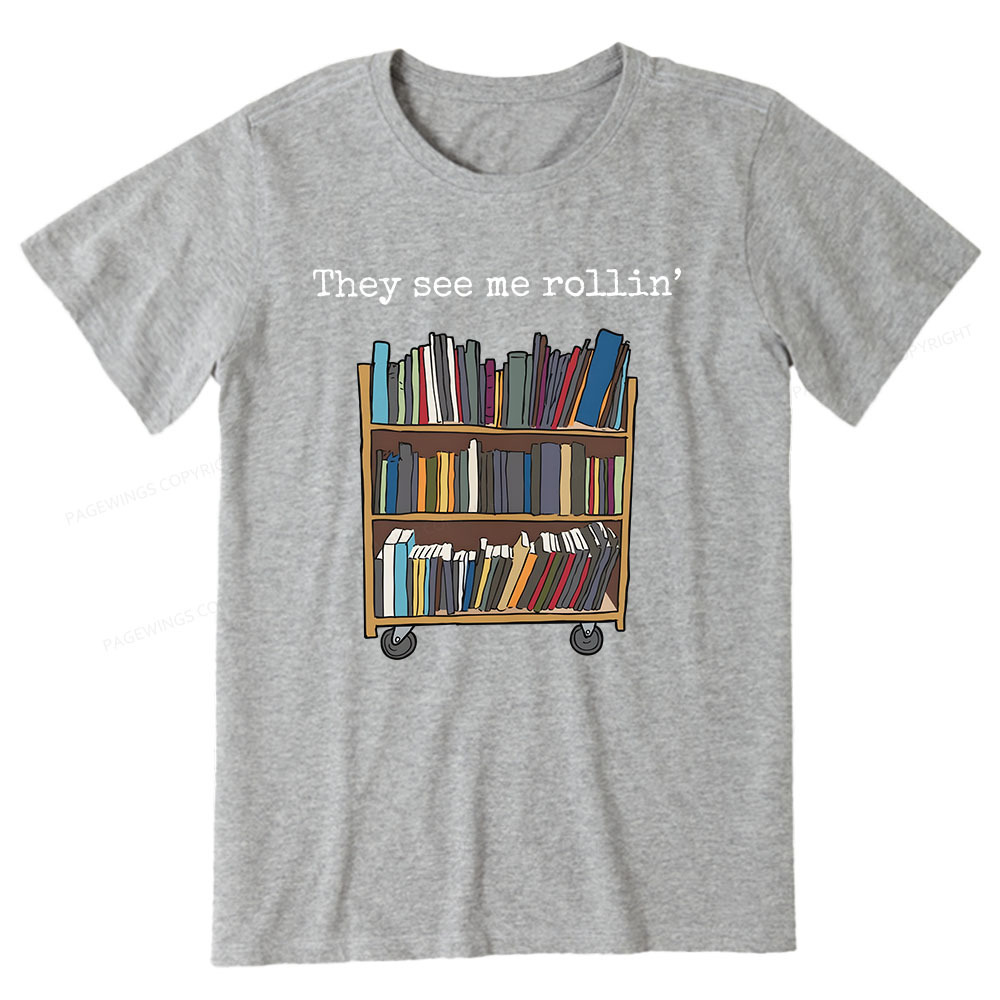Pagewings Funny Library Sweater, Literary Gift, Bookish Unisex Classic T-shirt