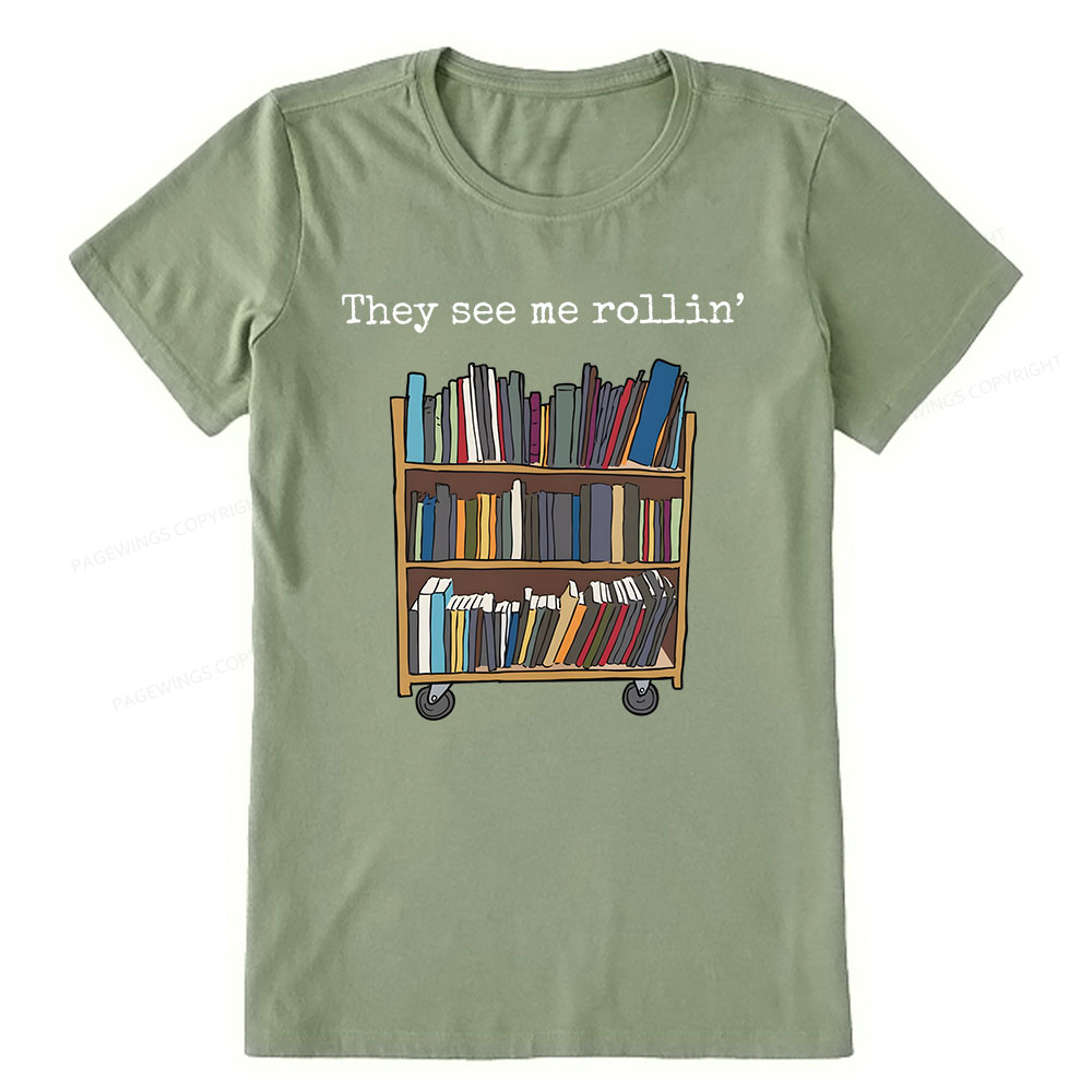 Pagewings Funny Library Sweater, Literary Gift, Bookish Unisex Classic T-shirt