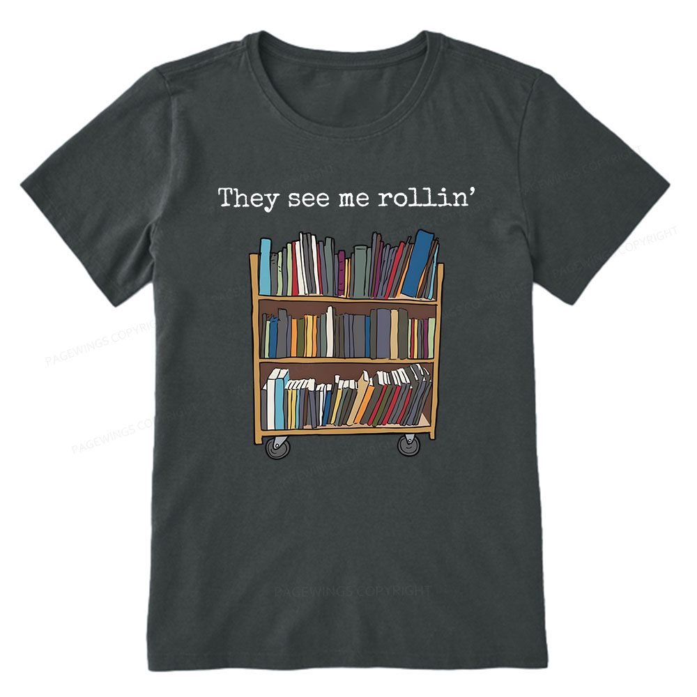 Pagewings Funny Library Sweater, Literary Gift, Bookish Unisex Classic T-shirt