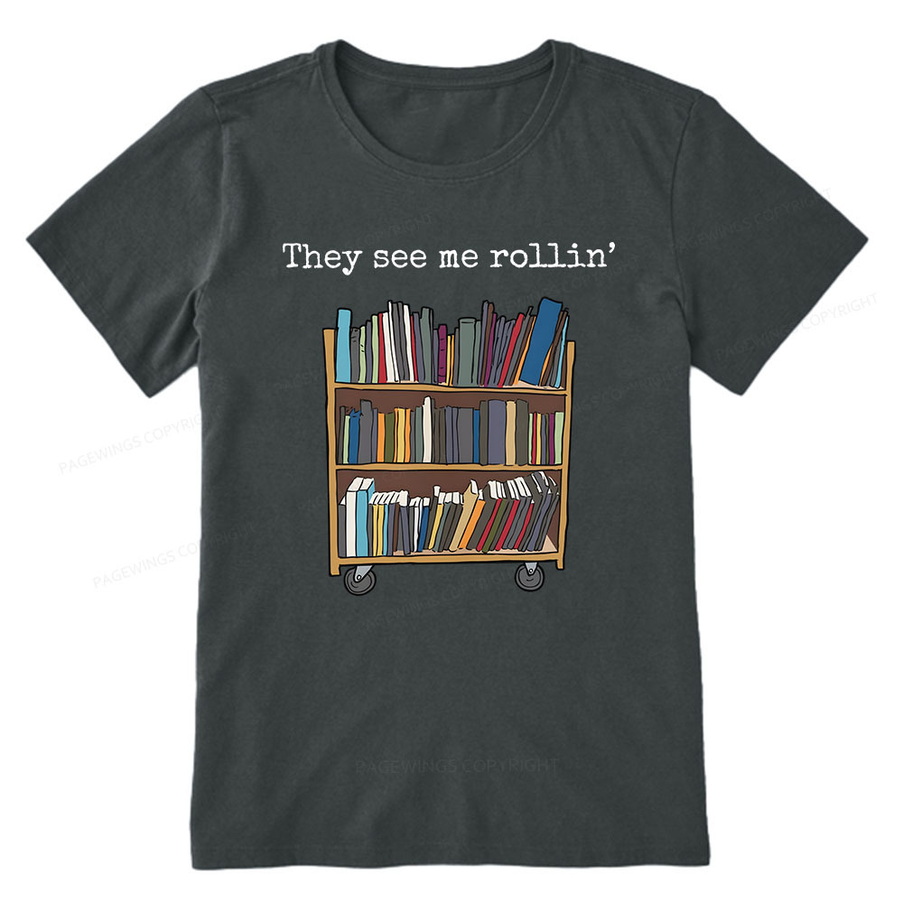 Pagewings Funny Library Sweater, Literary Gift, Bookish Unisex Classic T-shirt