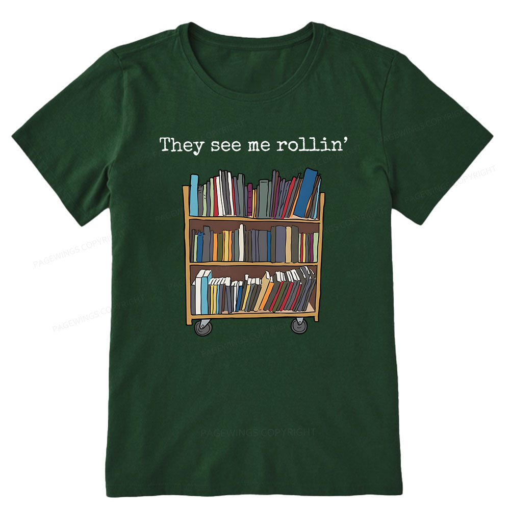 Pagewings Funny Library Sweater, Literary Gift, Bookish Unisex Classic T-shirt