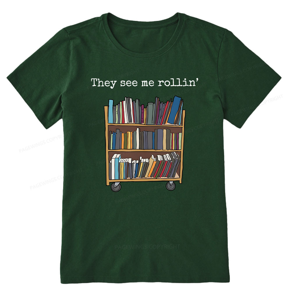 Pagewings Funny Library Sweater, Literary Gift, Bookish Unisex Classic T-shirt