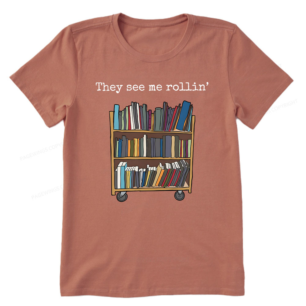 Pagewings Funny Library Sweater, Literary Gift, Bookish Unisex Classic T-shirt