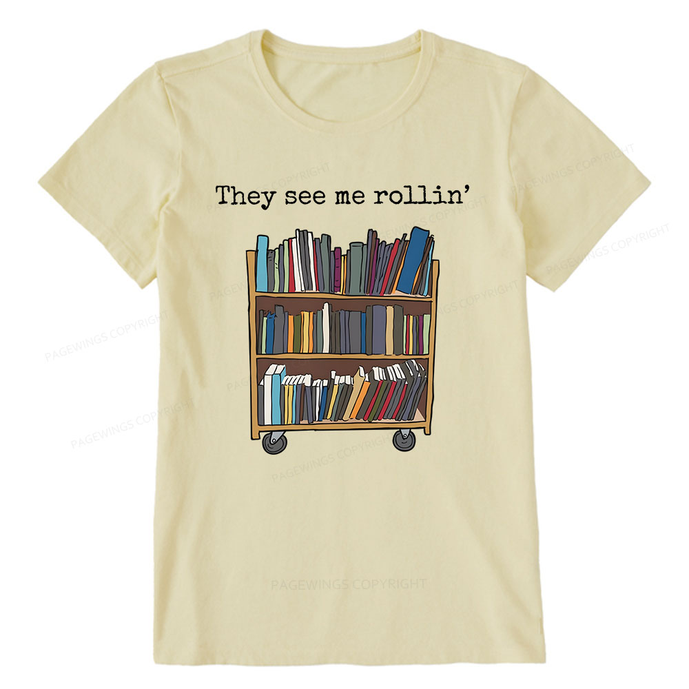 Pagewings Funny Library Sweater, Literary Gift, Bookish Unisex Classic T-shirt