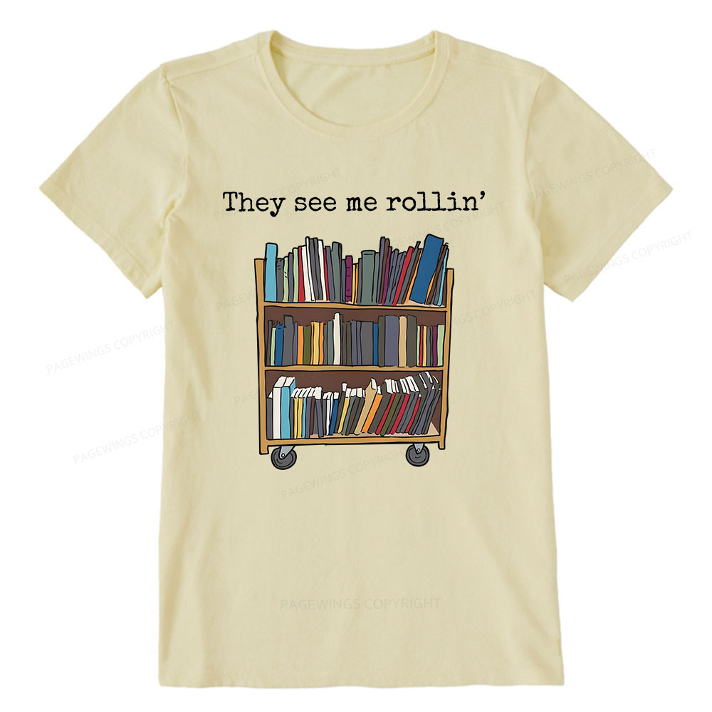 Pagewings Funny Library Sweater, Literary Gift, Bookish Unisex Classic T-shirt