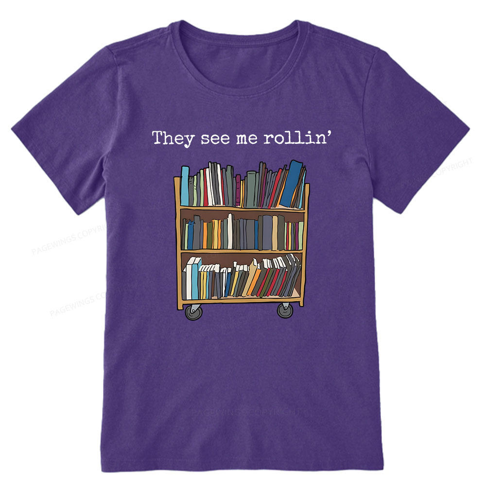 Pagewings Funny Library Sweater, Literary Gift, Bookish Unisex Classic T-shirt