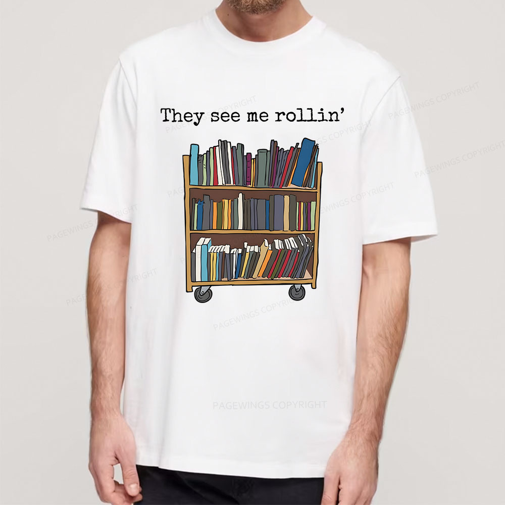 Pagewings Funny Library Sweater, Literary Gift, Bookish Unisex Classic T-shirt