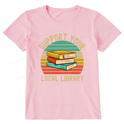 Pagewings Support Your Local Library Unisex Classic T-shirt